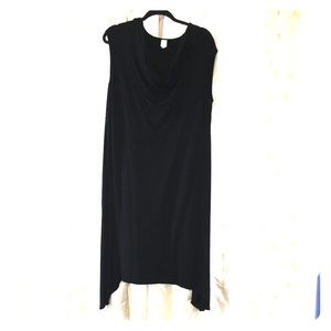 Black knit dress